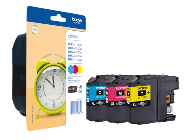 LC125XLRBWBP inkcartridge brother lc-125xl 3 kleuren