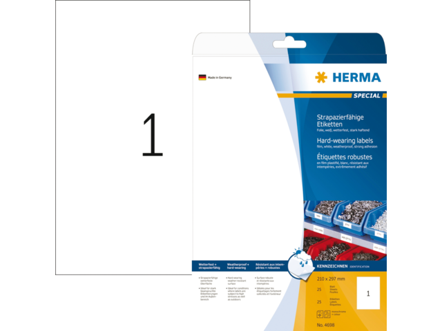 4698 etiket herma 4698 a4 25st
