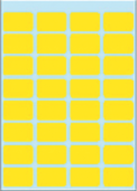 Etiket HERMA 3641 12x19mm geel 160 stuks Etiket HERMA 3641 12x19mm geel 160 stuks