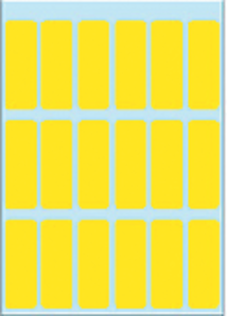 Etiket HERMA 3651 12x34mm geel 90 stuks Etiket HERMA 3651 12x34mm geel 90 stuks