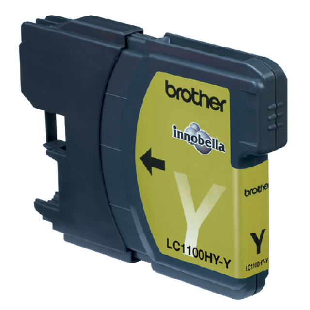 Inktcartridge Brother LC-1100HYY geel Inktcartridge Brother LC-1100HYY geel