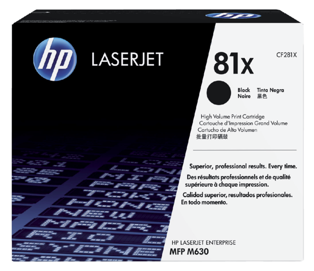 Tonercartridge HP CF281X 81X zwart Tonercartridge HP CF281X 81X zwart