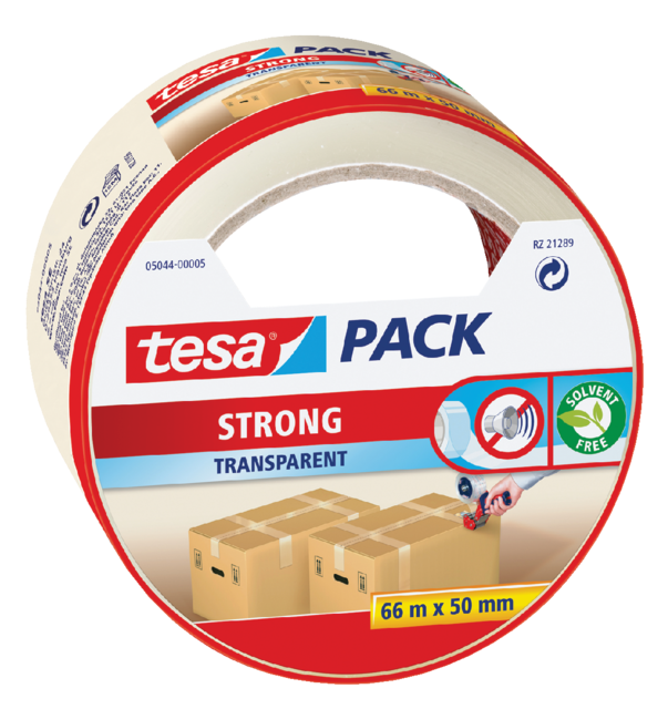 Verpakkingstape tesapack® Strong 66mx50mm transparant Verpakkingstape tesapack® Strong 66mx50mm transparant
