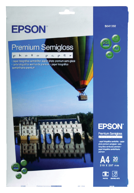 Inkjetpapier Epson S041332 A4 mat 251gr 20 vel Inkjetpapier Epson S041332 A4 mat 251gr 20 vel