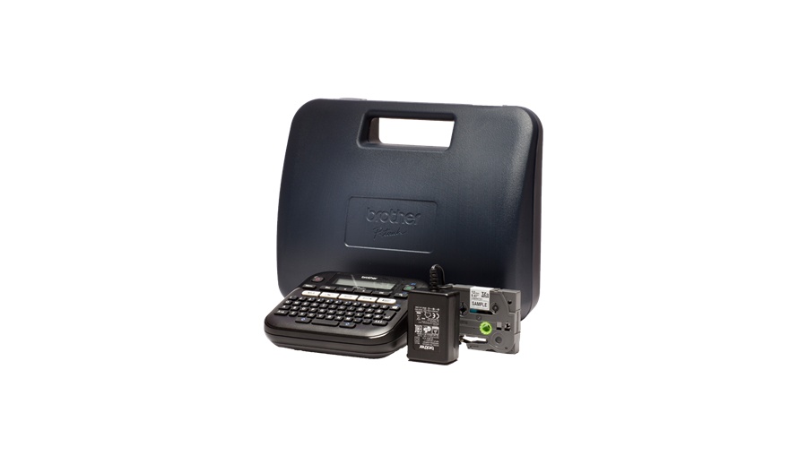Brother PT-D210VP tafelmodel labelprinter met koffer en adapter Brother PT-D210VP tafelmodel labelprinter met koffer en adapter