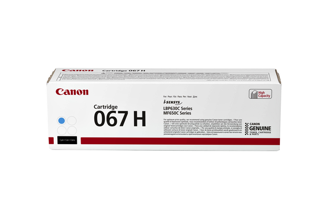 Tonercartridge Canon 067H blauw Tonercartridge Canon 067H blauw