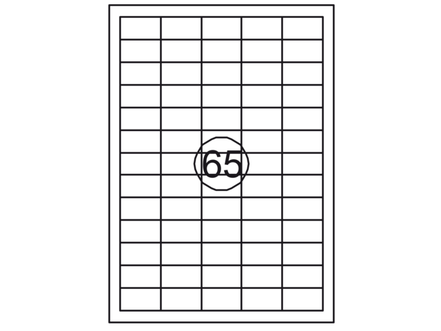 129960 etiket quantore 38x21.2mm 6500st