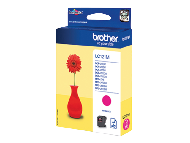 LC121M inkcartridge brother lc-121 rood