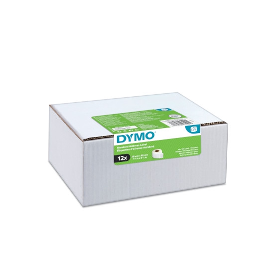 Dymo 2093091 12-pack LW etiket 89x28mm wit papier