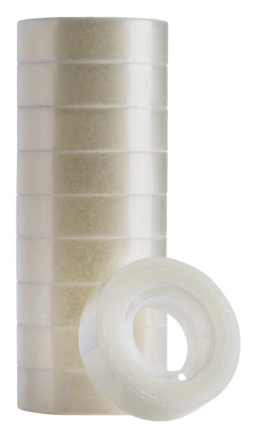 Plakband Quantore 15mmx33m transparant Plakband Quantore 15mmx33m transparant