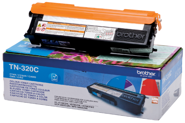 Toner Brother TN-320C blauw Toner Brother TN-320C blauw