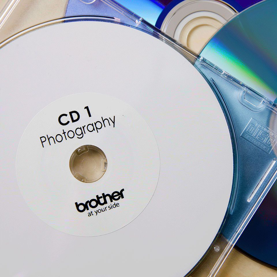 DK-11207 58 mm Ø - CD/DVD label wit