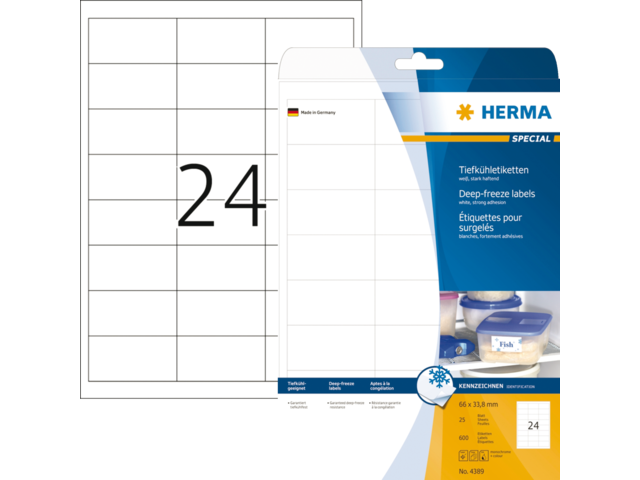 4389 etiket herma 4389 66x33.8mm a4 diepvries 600st wit