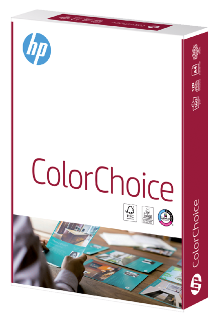 Kleurenlaserpapier HP Color Choice A4 160gr wit 250vel Kleurenlaserpapier HP Color Choice A4 160gr wit 250vel
