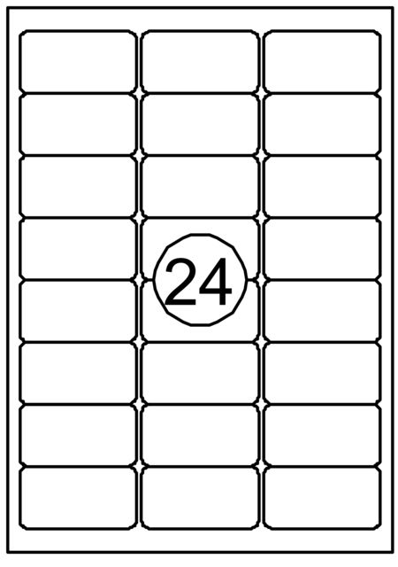 Etiket Quantore 63.5x33.9mm 2400 stuks Etiket Quantore 63.5x33.9mm 2400 stuks