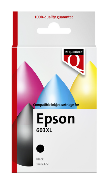 Inktcartridge Quantore alternatief tbv Epson 603XL zwart Inktcartridge Quantore alternatief tbv Epson 603XL zwart