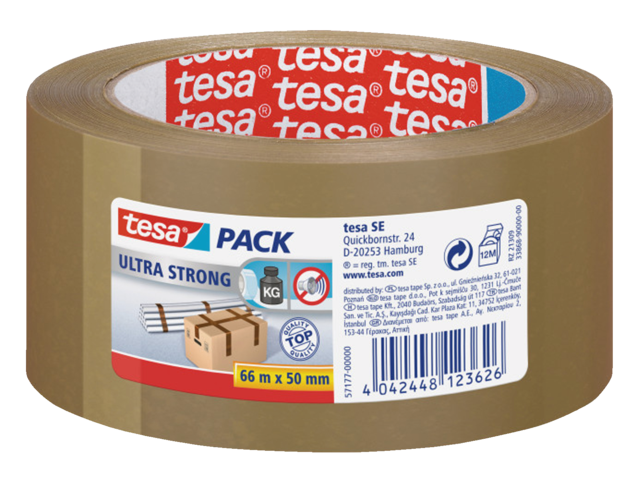 57177-00000-11 verpakkingstape tesa 50mmx66m pvc bruin