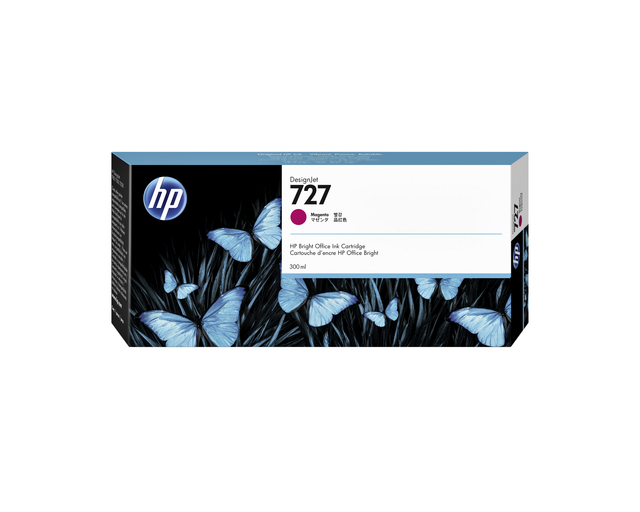 Inktcartridge HP F9J77A 727 rood Inktcartridge HP F9J77A 727 rood