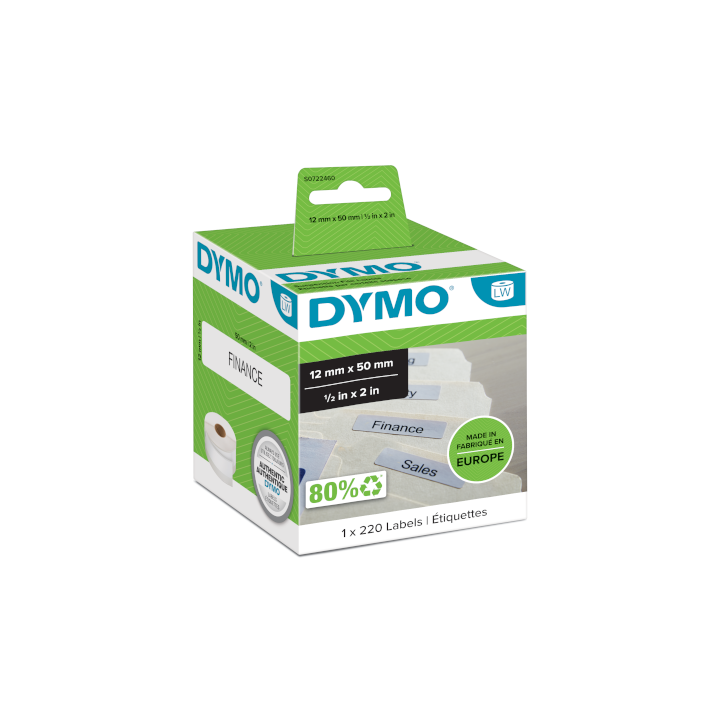 Dymo S0722450 hangmap etiketten Dymo S0722450 hangmap etiketten