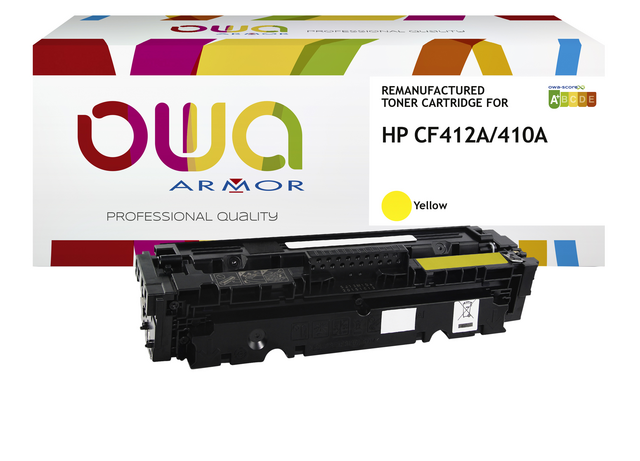 Tonercartridge OWA alternatief tbv HP CF412A geel Tonercartridge OWA alternatief tbv HP CF412A geel